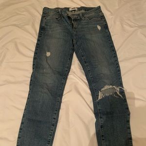 Paige Blue Distressed Jeans